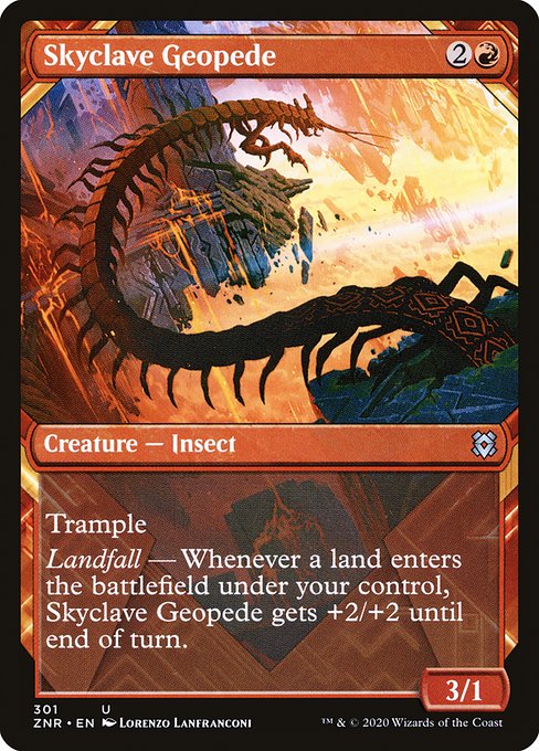 Skyclave Geopede - Zendikar Rising Uncommon Card