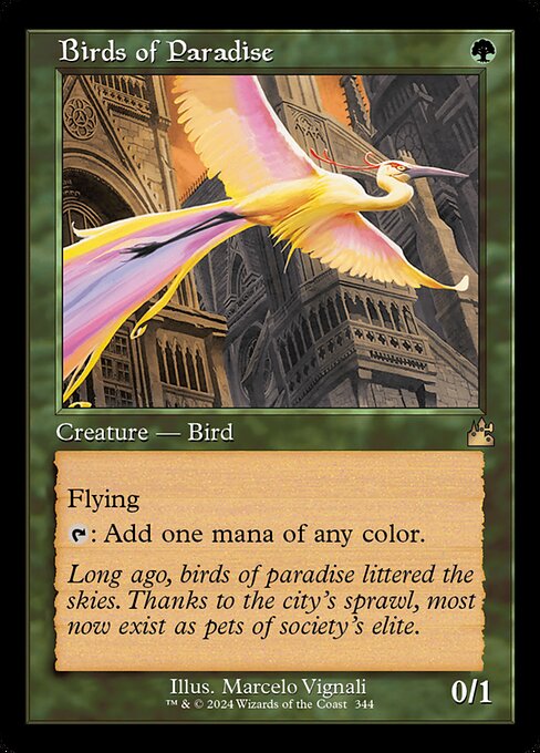 Birds of Paradise - Ravnica Remastered Rare Card