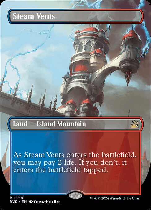 Steam Vents - Ravnica Remastered Rare Card
