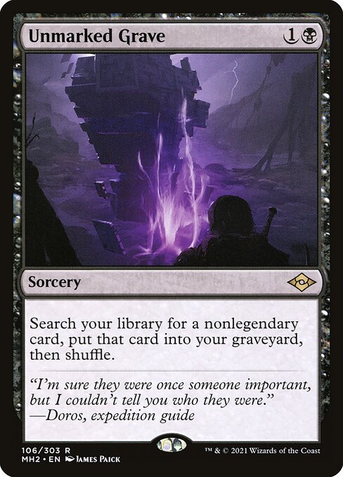 Unmarked Grave - Modern Horizons 2 Rare Card