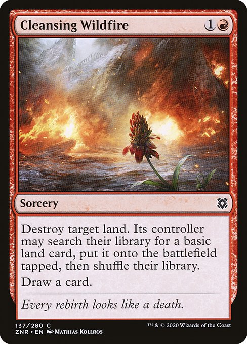 Cleansing Wildfire - Zendikar Rising Common Card