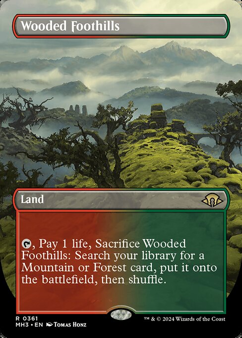 Wooded Foothills - Modern Horizons 3 Rare Card
