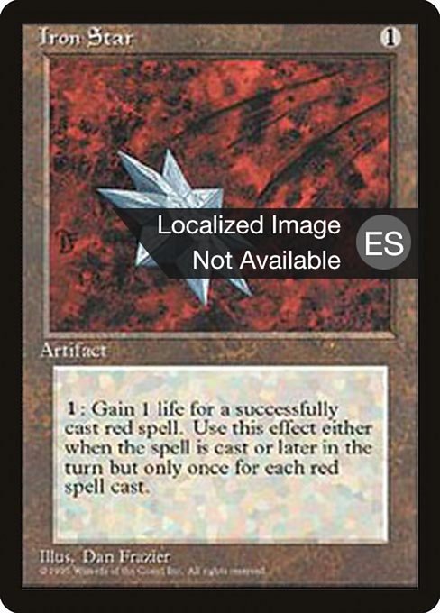 Iron Star - Fourth Edition Foreign Black Border Uncommon Card
