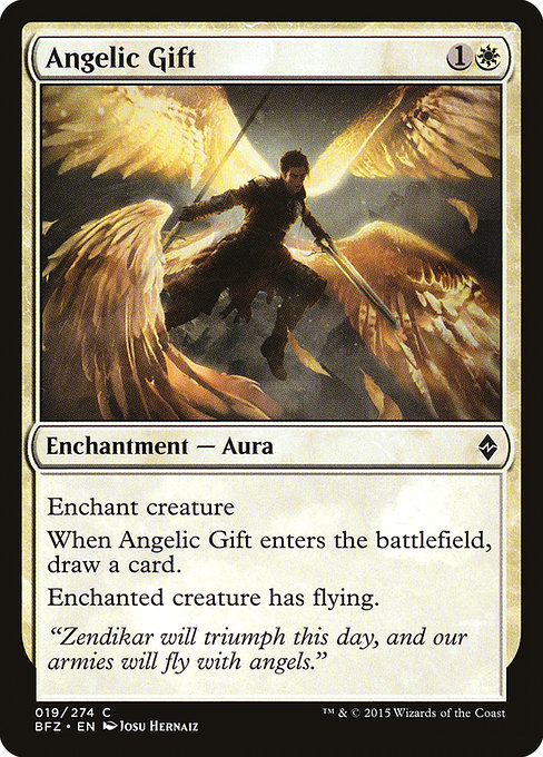 Angelic Gift - Battle for Zendikar Common Card
