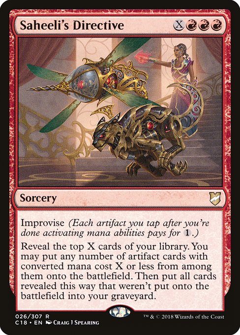 Saheeli's Directive - Commander 2018 Rare Card