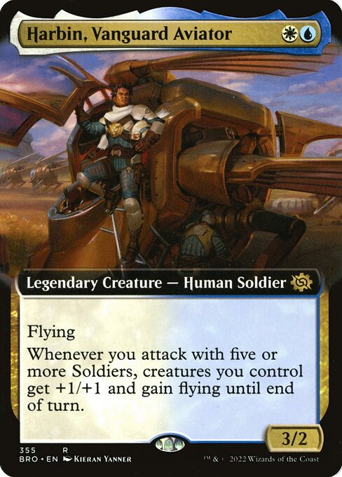 Harbin, Vanguard Aviator - The Brothers' War Rare Card