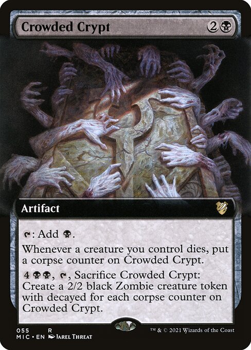 Crowded Crypt - Midnight Hunt Commander Rare Card