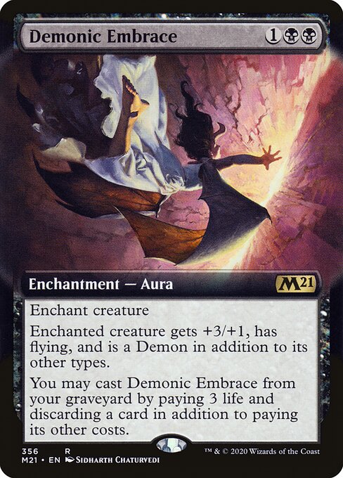 Demonic Embrace - Core Set 2021 Rare Card