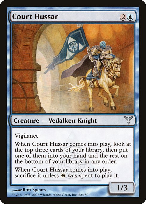 Court Hussar - Dissension Uncommon Card