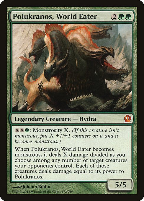 Polukranos, World Eater - Theros Mythic Card