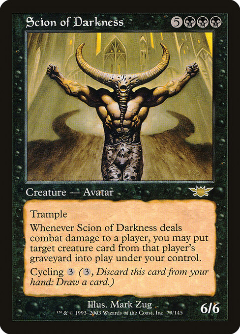 Scion of Darkness - Legions Rare Card