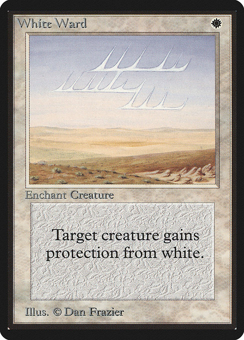 White Ward - Limited Edition Beta Uncommon Card