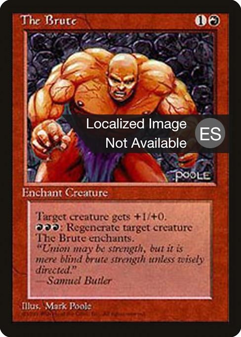 The Brute - Fourth Edition Foreign Black Border Common Card