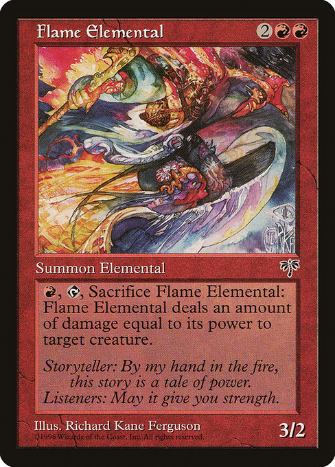 Flame Elemental - Mirage Uncommon Card