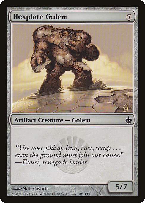 Hexplate Golem - Mirrodin Besieged Common Card