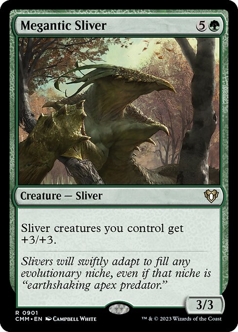 Megantic Sliver - Commander Masters Rare Card