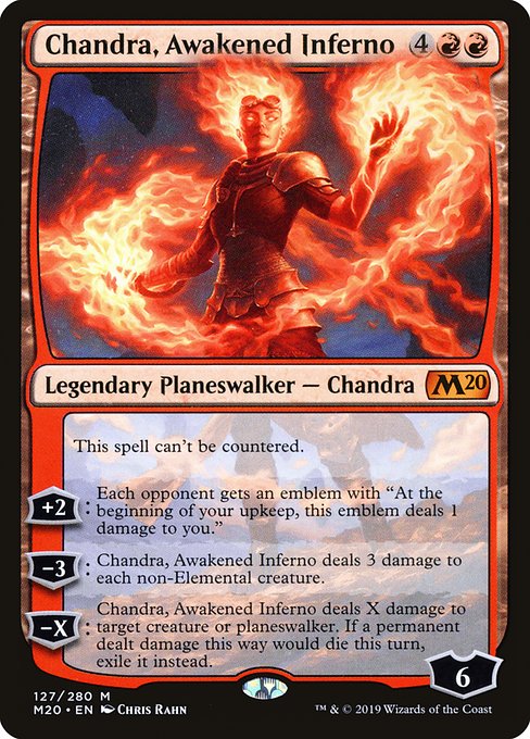 Chandra, Awakened Inferno - Core Set 2020 Mythic Card