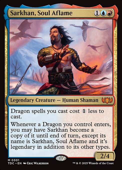 Sarkhan, Soul Aflame - Tarkir: Dragonstorm Commander Mythic Card