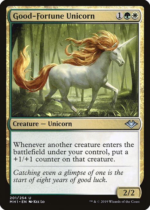 Good-Fortune Unicorn - Modern Horizons Uncommon Card