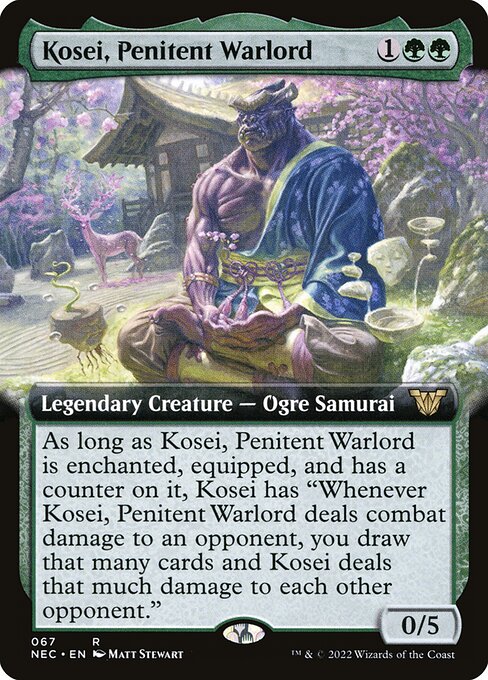 Kosei, Penitent Warlord - Neon Dynasty Commander Rare Card