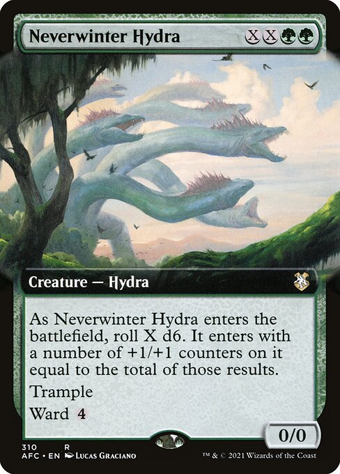 Neverwinter Hydra - Forgotten Realms Commander Rare Card