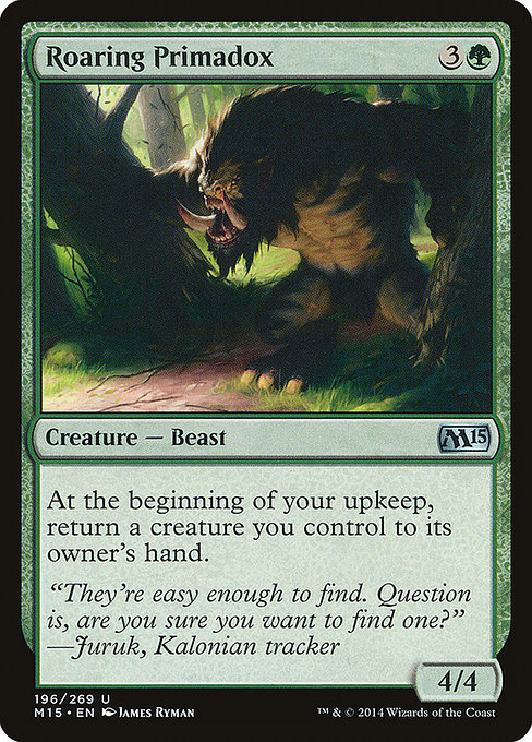 Roaring Primadox - Magic 2015 Uncommon Card
