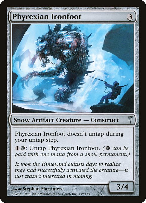 Phyrexian Ironfoot - Coldsnap Uncommon Card