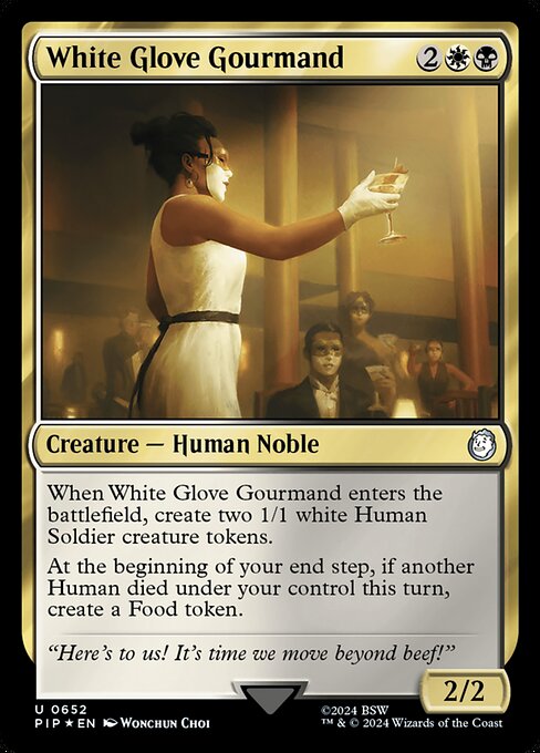 White Glove Gourmand - Fallout Uncommon Card
