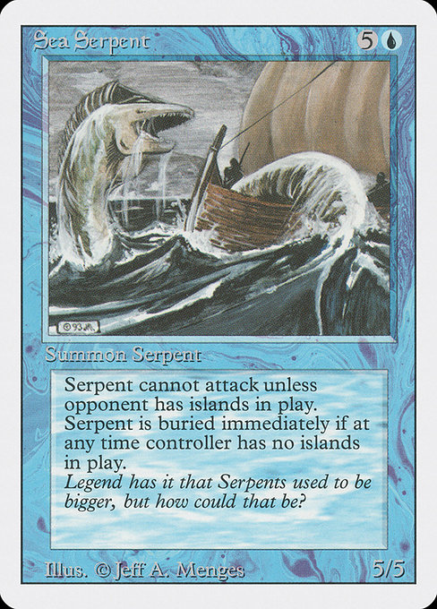 Sea Serpent - Revised Edition Common Card