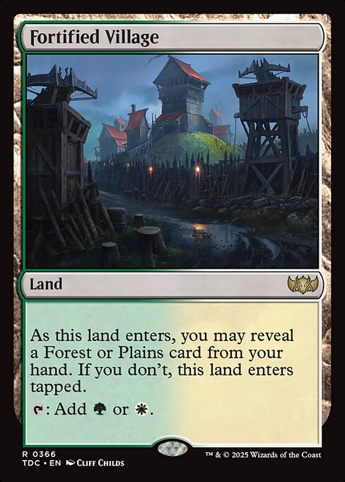 Fortified Village - Tarkir: Dragonstorm Commander Rare Card