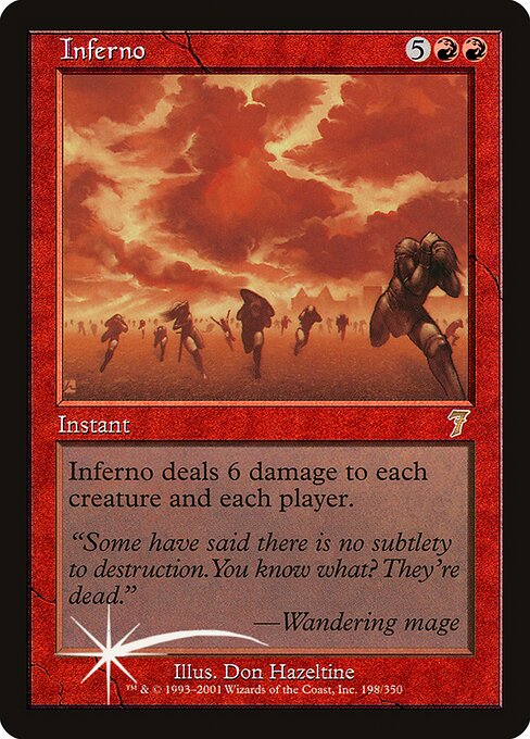Inferno - Seventh Edition Rare Card