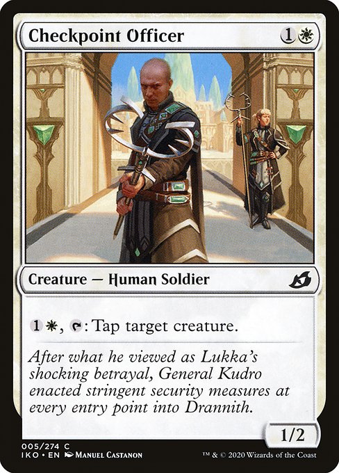Checkpoint Officer - Ikoria: Lair of Behemoths Common Card
