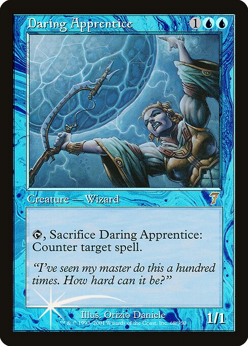 Daring Apprentice - Seventh Edition Rare Card