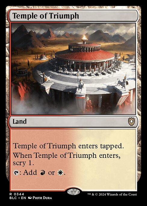 Temple of Triumph - Bloomburrow Commander Rare Card