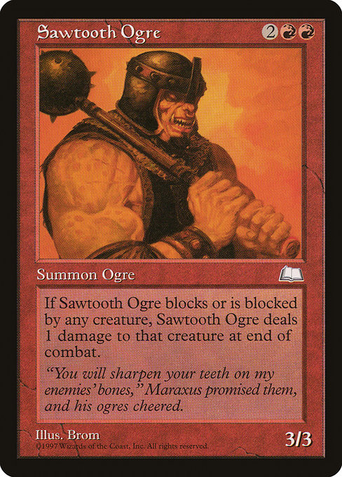 Sawtooth Ogre - Weatherlight Common Card