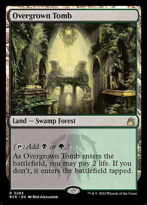 Overgrown Tomb - Ravnica Remastered Rare Card