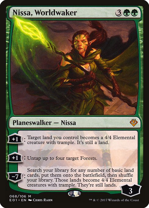 Nissa, Worldwaker - Archenemy: Nicol Bolas Mythic Card