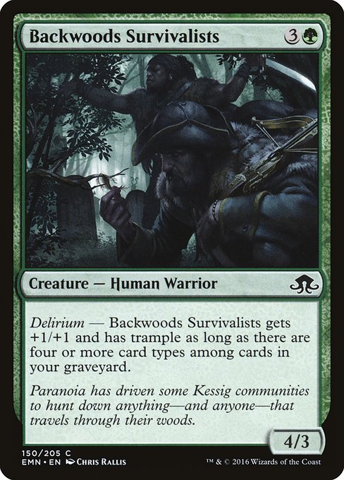 Backwoods Survivalists - Eldritch Moon Common Card