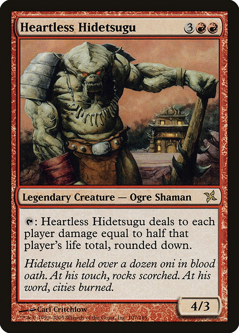 Heartless Hidetsugu - Betrayers of Kamigawa Rare Card