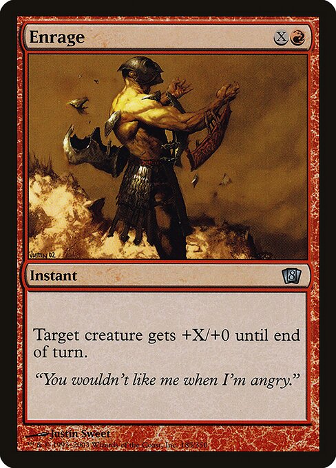 Enrage - Eighth Edition Uncommon Card