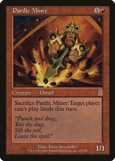 Pardic Miner - Odyssey Rare Card