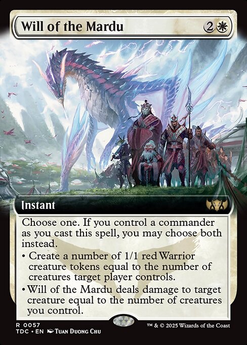 Will of the Mardu - Tarkir: Dragonstorm Commander Rare Card