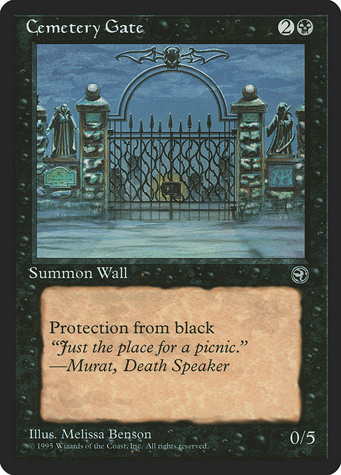 Cemetery Gate - Homelands Common Card