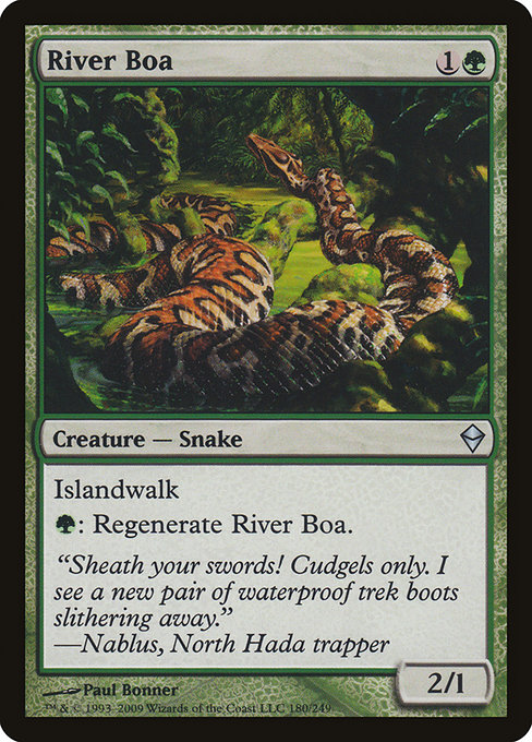 River Boa - Zendikar Uncommon Card