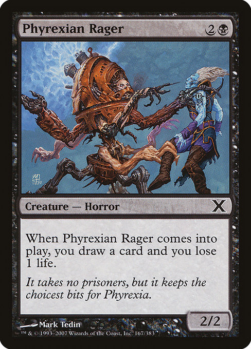 Phyrexian Rager - Tenth Edition Common Card