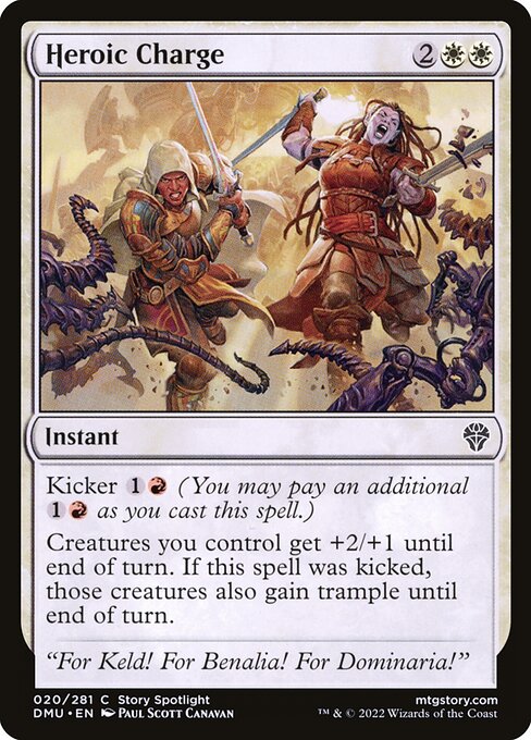 Heroic Charge - Dominaria United Common Card
