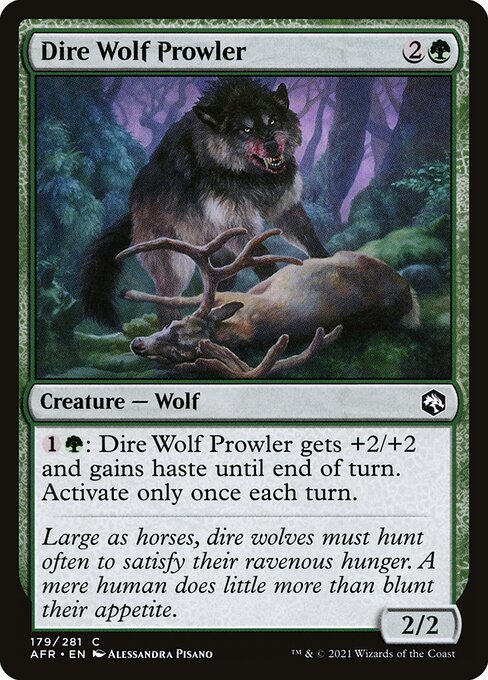 Dire Wolf Prowler - Adventures in the Forgotten Realms Common Card