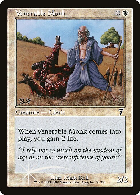 Venerable Monk - Seventh Edition Common Card