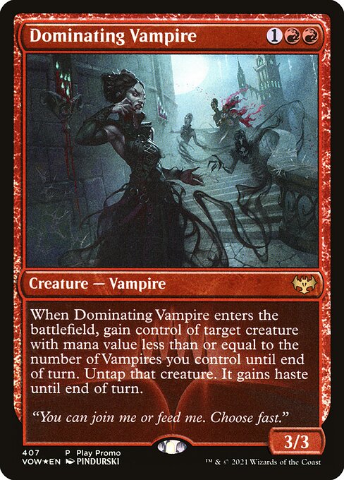 Dominating Vampire - Innistrad: Crimson Vow Rare Card