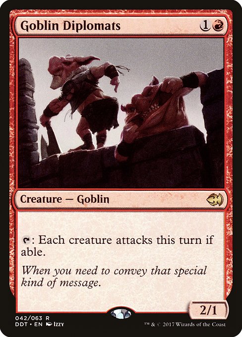 Goblin Diplomats - Duel Decks: Merfolk vs. Goblins Rare Card